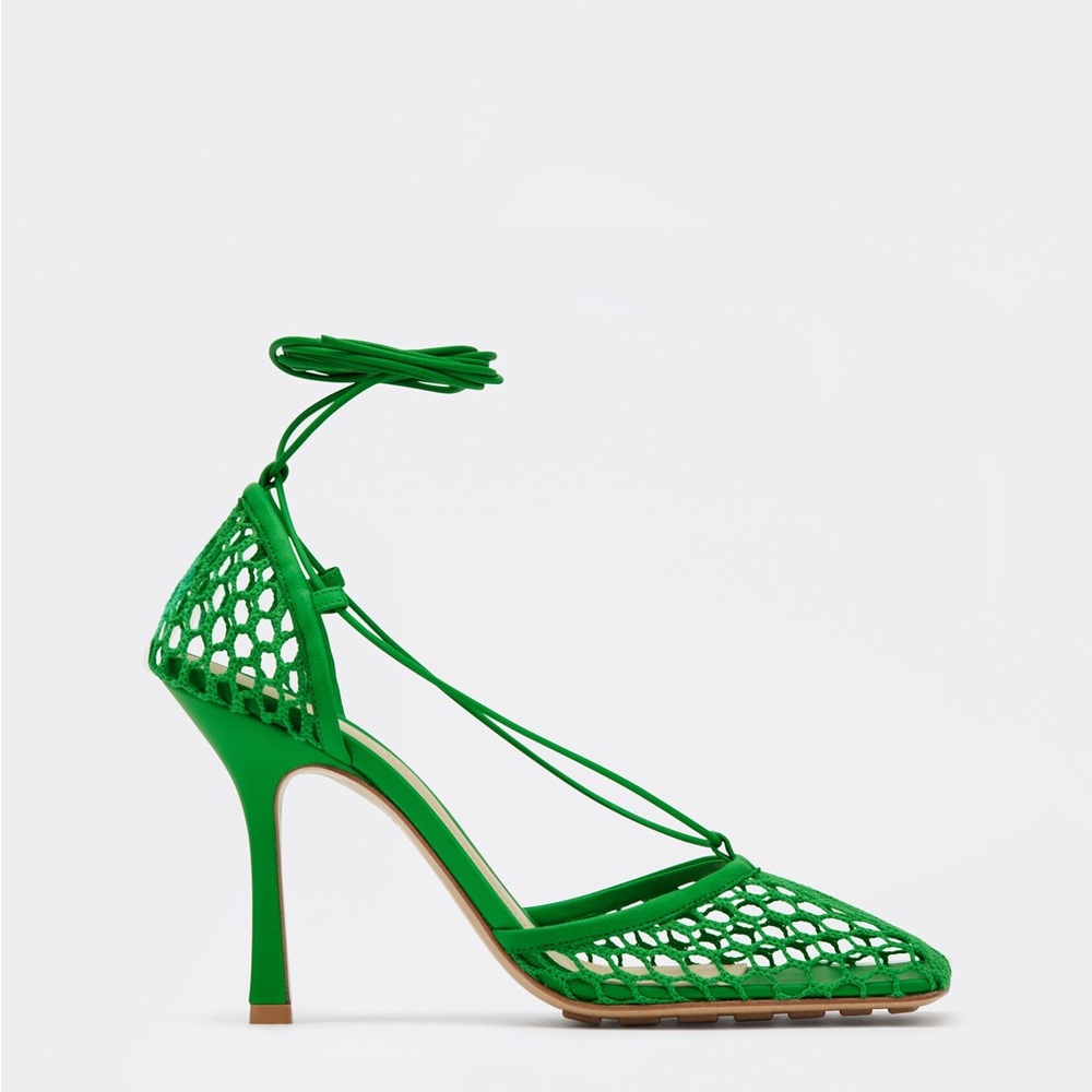 Bottega Veneta Stretch Lace-Up Sandal